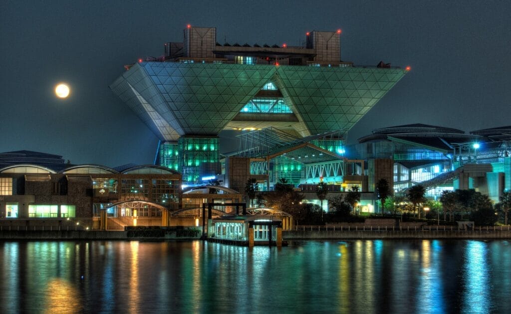 Tokyo Big Sight at Night Crop