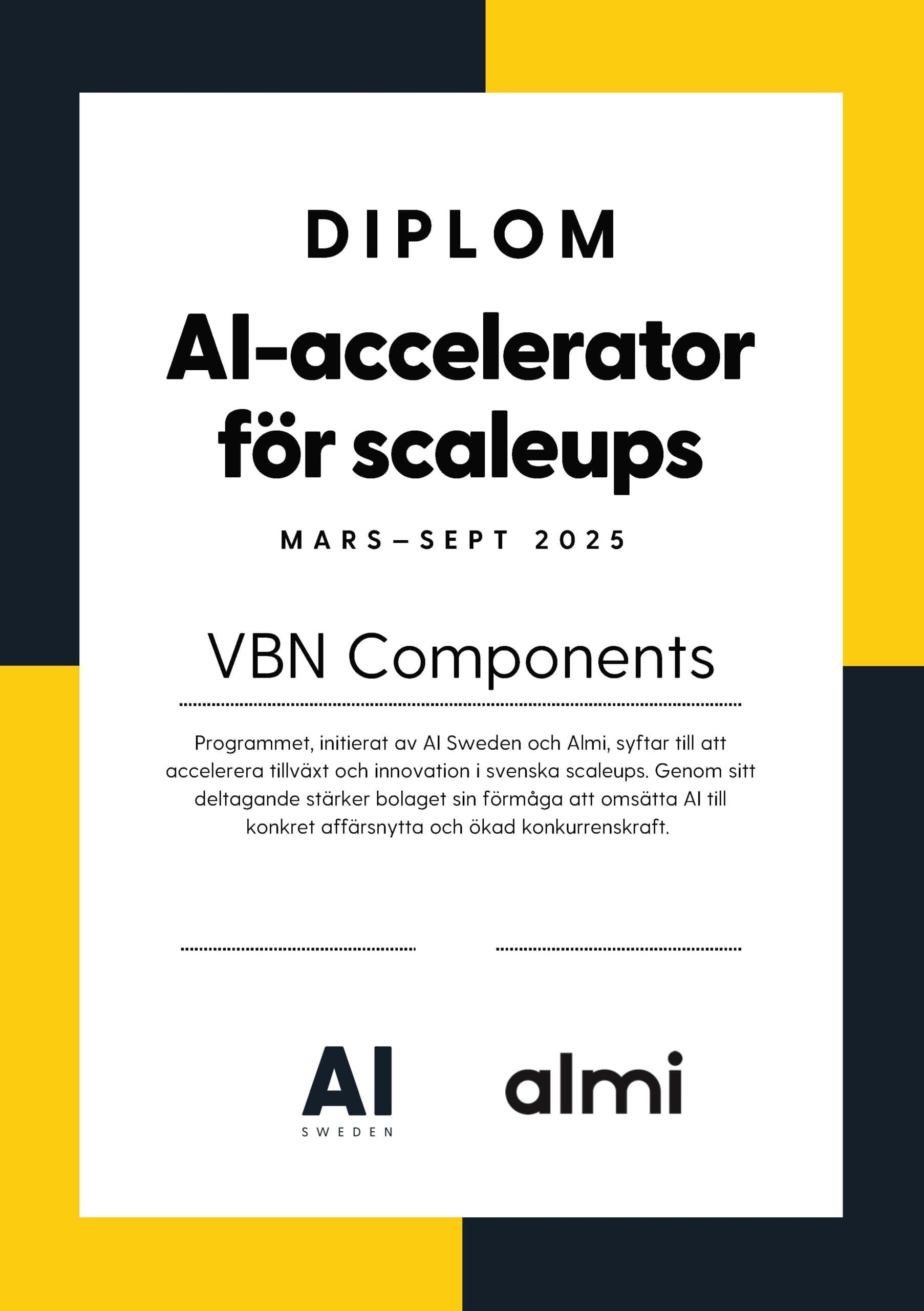 Scaleups diplom VBN Components
